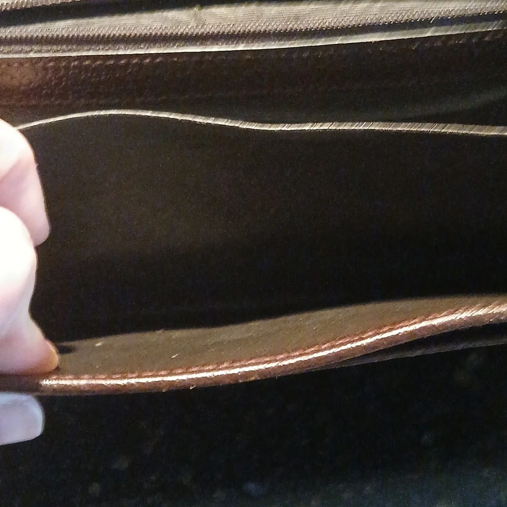 Authentic Gucci Brown Monogram Big Wallet - Picture 9 of 11